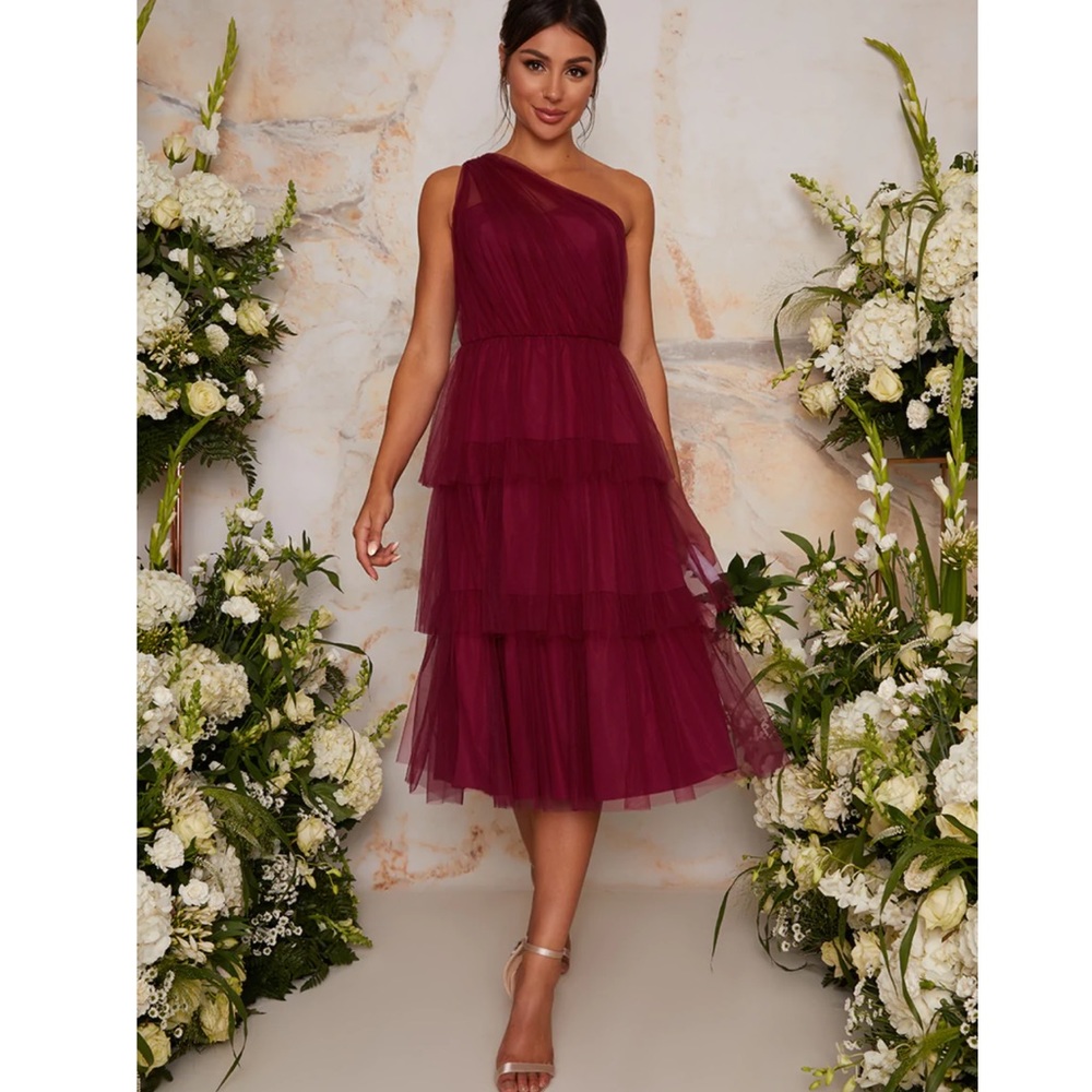 Chichi London One Shoulder Tierd Dress (NWT) Size 4
